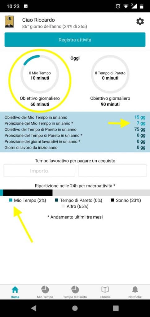 Come registrare un'attività